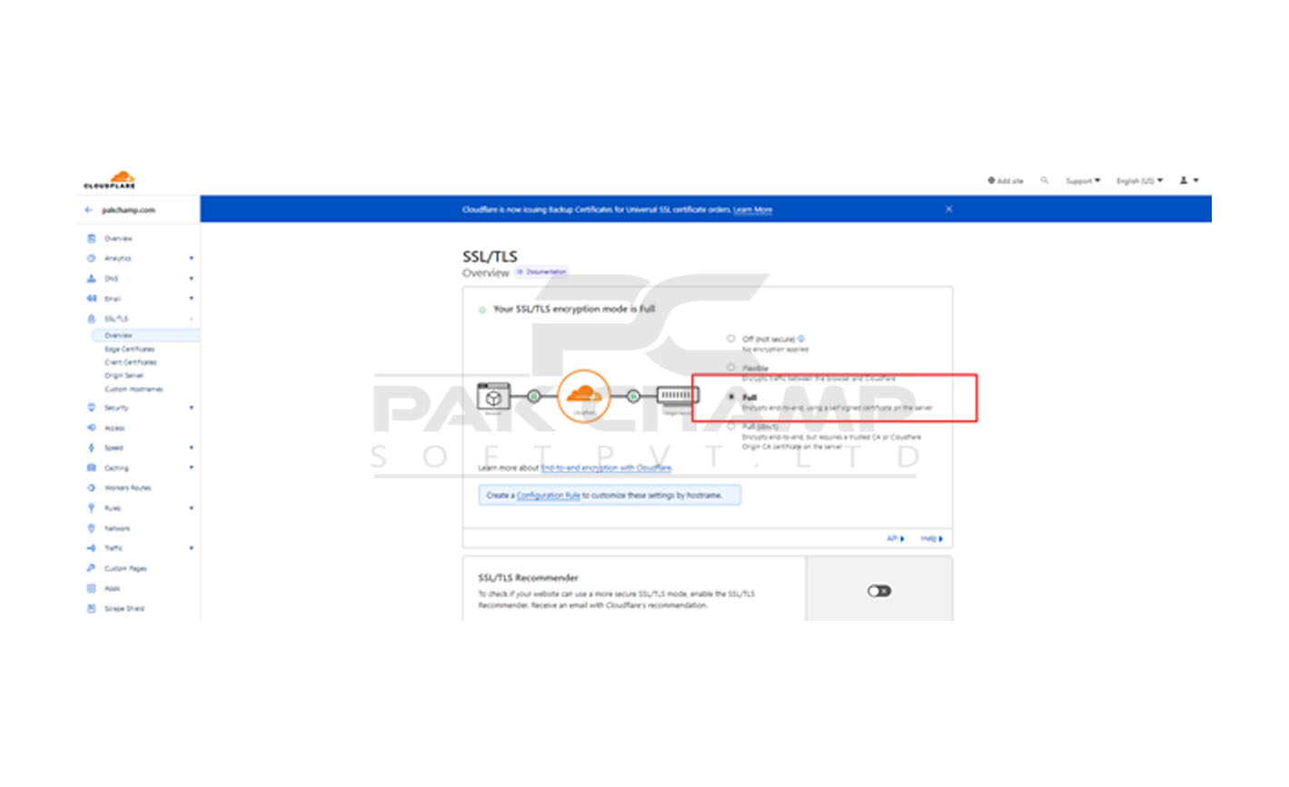 Point your domain from Cloudflare to Pakchamp Website Builder