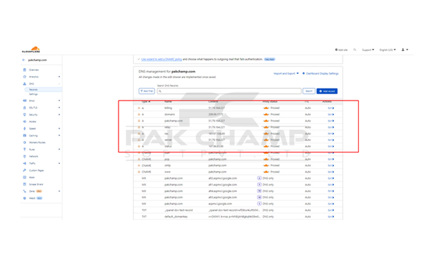 steps to connect your Desired domain  with shopify